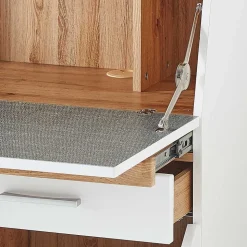 Moderner Sekretär in Weiß & Eiche Optik - Bistrita