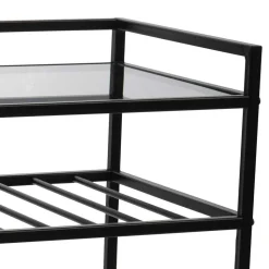 Moderner Servierwagen mit Glasablage - Sangora