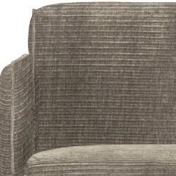 Moderner Sessel mit Federkern in Graubraun - Shoh