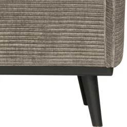 Moderner Sessel mit Federkern in Graubraun - Shoh