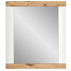 Moderner Spiegel in Weiß & Wildeiche - Hihat