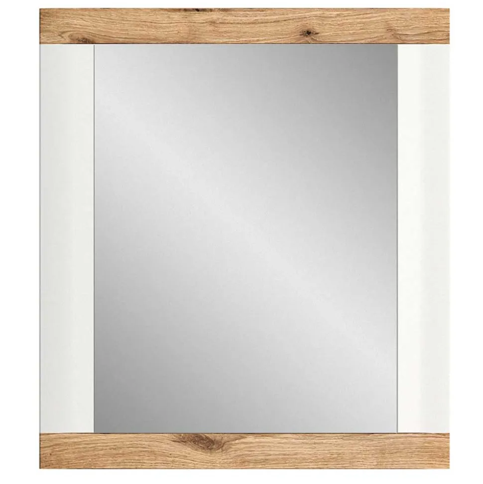 Moderner Spiegel in Weiß & Wildeiche - Hihat