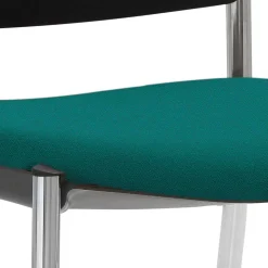 Moderner Stapelstuhl in Petrol & Schwarz - Viradossa