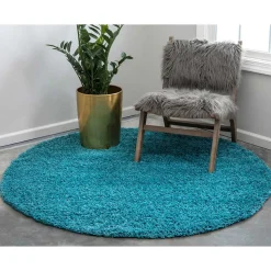 Moderner Teppich in Türkis Blau - Fyona