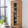 Moderner Vitrinenschrank 70x196x40 cm - Sennya