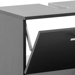 Moderner Waschbecken Unterschran in Anthrazit - Cosminaro