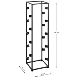Moderner Weinflaschen Halter in Schwarz - Esman