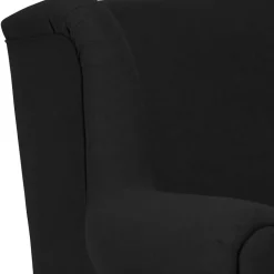 Moderner XXL Ohrensessel in Schwarz - Halolas