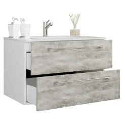 Modernes Badezimmer in Betonoptik - Salvadore (vierteilig)