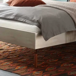 Modernes Bett mit Kunstlederkopfteil - Optica