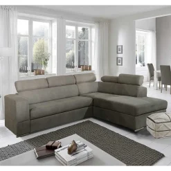 Modernes Ecksofa mit Schlaffunktion und Bettkasten - Janilea