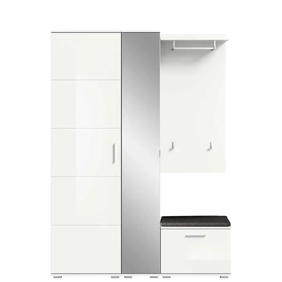 Modernes Garderobenset in Weiß - Rugova I