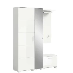 Modernes Garderobenset in Weiß - Rugova I