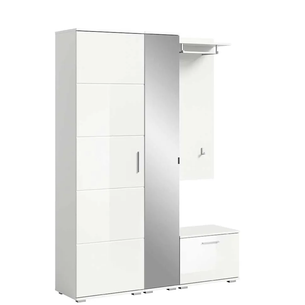 Modernes Garderobenset in Weiß - Rugova I