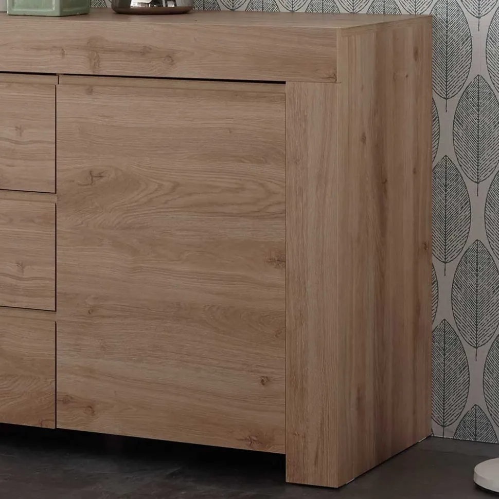 Modernes Sideboard in Holznachbildung Eiche - Karika I