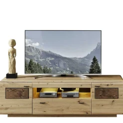 Modernes TV Lowboard in Holzoptik Wildeiche - Iniaco