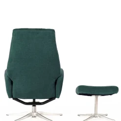 Modernes TV Sessel Set mit Fußhocker - Trapani (zweiteilig)