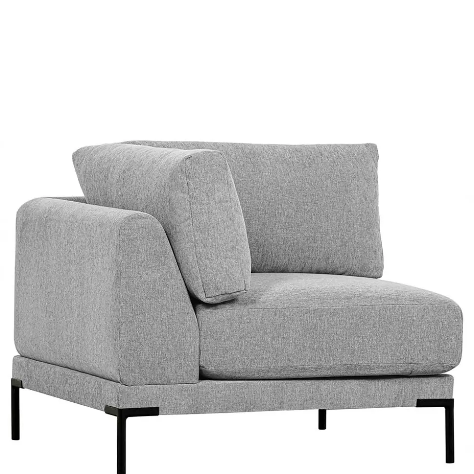 Modulares Sofa Eckelement in Hellgrau - Horedion