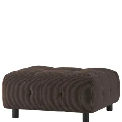 Modulcouch Polsterhocker in Graubraun Cord - Vita