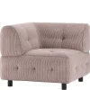 Modulsofa Eckelement aus Cord Mauve - Samorah