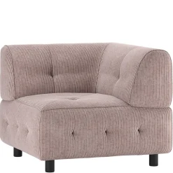 Modulsofa Eckelement aus Cord Mauve - Samorah