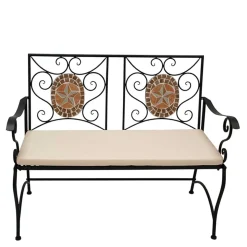 Mosaik Gartenbank mit zwei Sitzplätzen - Estravo