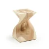 Mungur Holz Beistelltisch im Sanduhr Design - Topherus