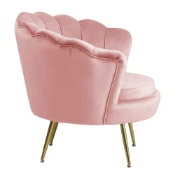 Muschel Loungesessel in Rosa & Gold - Intiatos