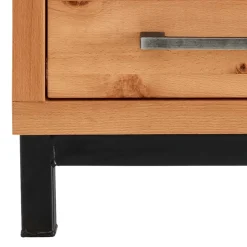 Nachtkommode aus Kernbuche & Eisen - Dimphi