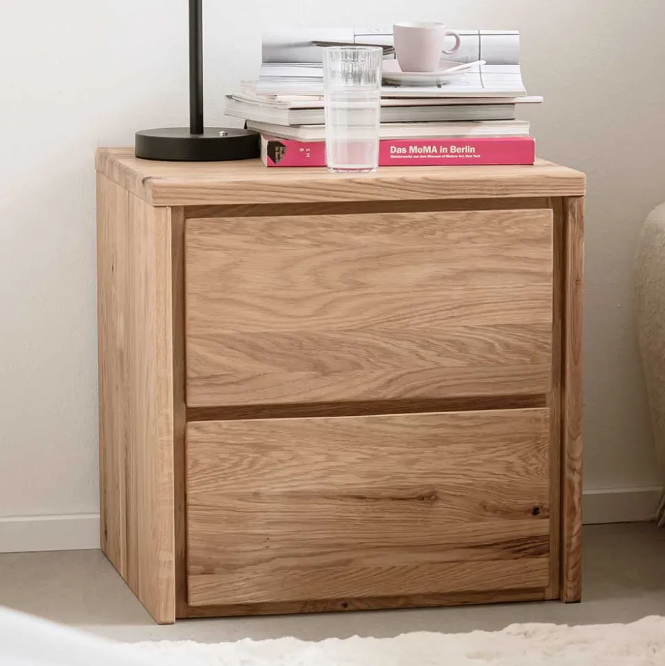 Nachtkommode aus massivem Eichenholz - Villa