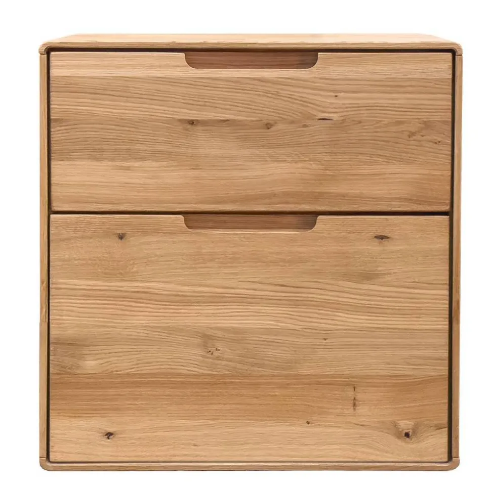 Nachtkommode aus Massivholz Wildeiche - Darcona