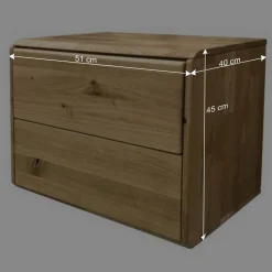 Nachtkommode aus Wildeiche Massivholz - Feanor