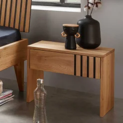 Nachtkommode aus Wildeiche Massivholz geölt - Manarola