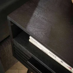 Nachtkommode Beistelltisch in Schwarz - Jadamos