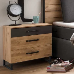 Nachtkommode im Industry und Loft Stil - Bram