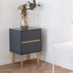 Nachtkommode in Dunkelgrau - Jayant