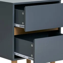 Nachtkommode in Dunkelgrau - Jayant