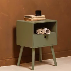 Nachtkommode in Dunkelgrün - Joi
