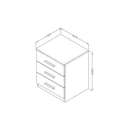 Nachtkommode in Eiche San Remo - Anglivia