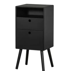 Nachtkommode in Schwarz - Borkata