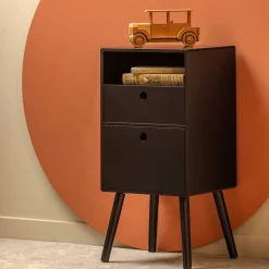 Nachtkommode in Schwarz - Borkata