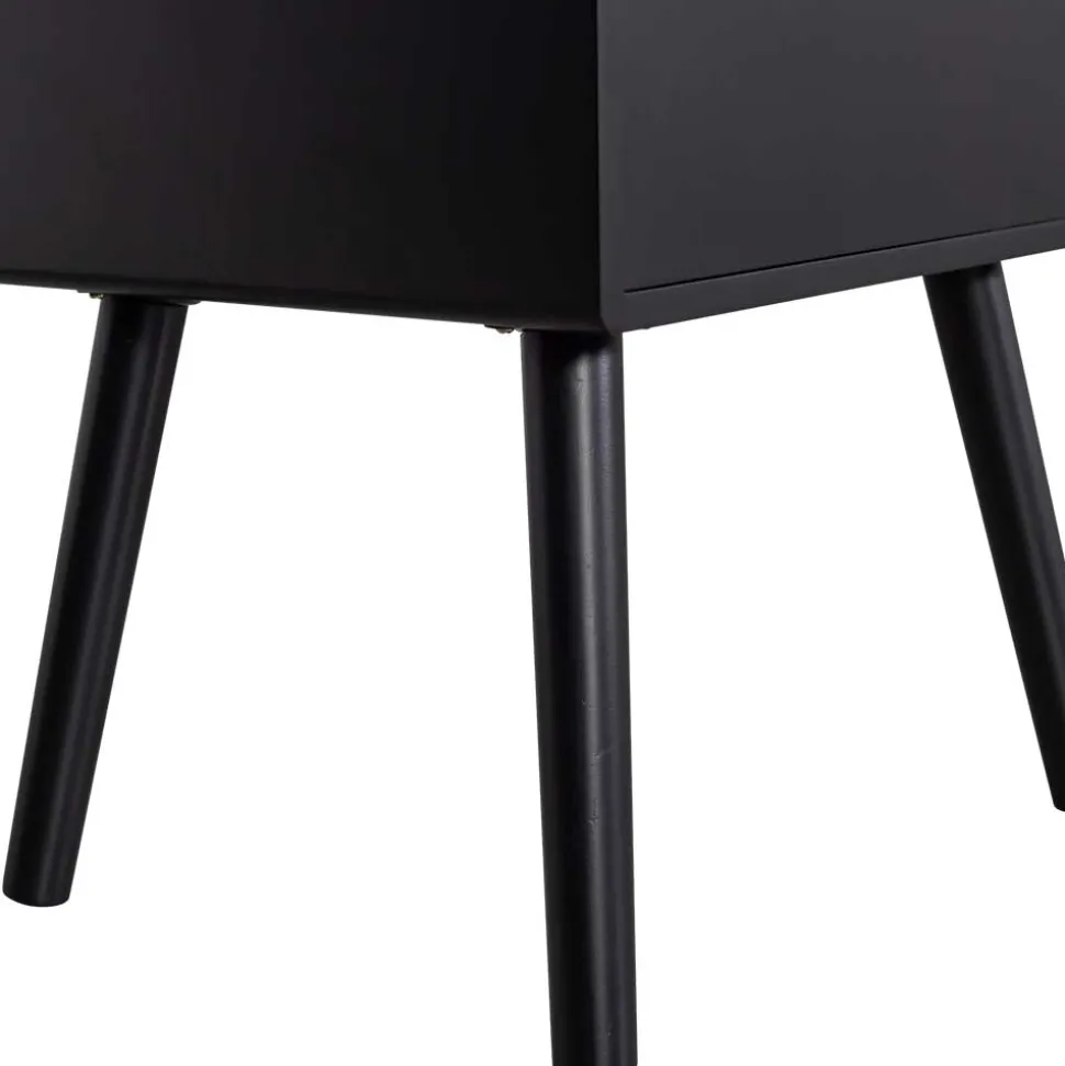 Nachtkommode in Schwarz - Borkata