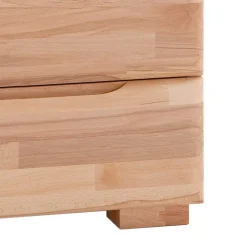 Nachtkommode mit 2 Schubladen Vilicita aus Kernbuche massiv