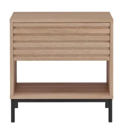 Nachtkommode mit einer Schublade und Fach - Lunira