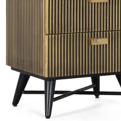 Nachtkommode mit Marmorplatte - Hayato