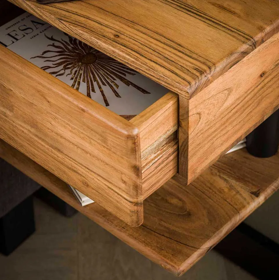 Nachtkommode mit Schublade & Ablage - Arwen