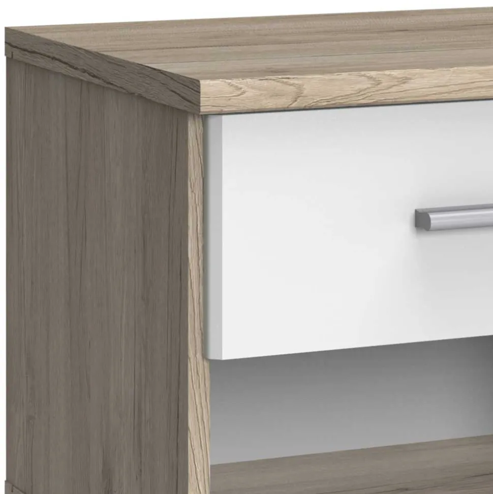 Nachtkommode mit Schublade und Fach - Abrud