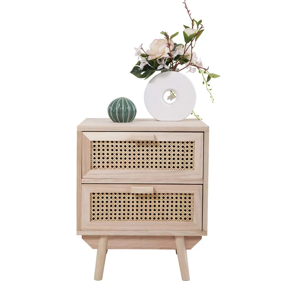 Nachtkommode mit Wiener Geflecht - Oncinasa