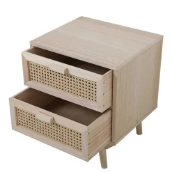 Nachtkommode mit Wiener Geflecht - Oncinasa