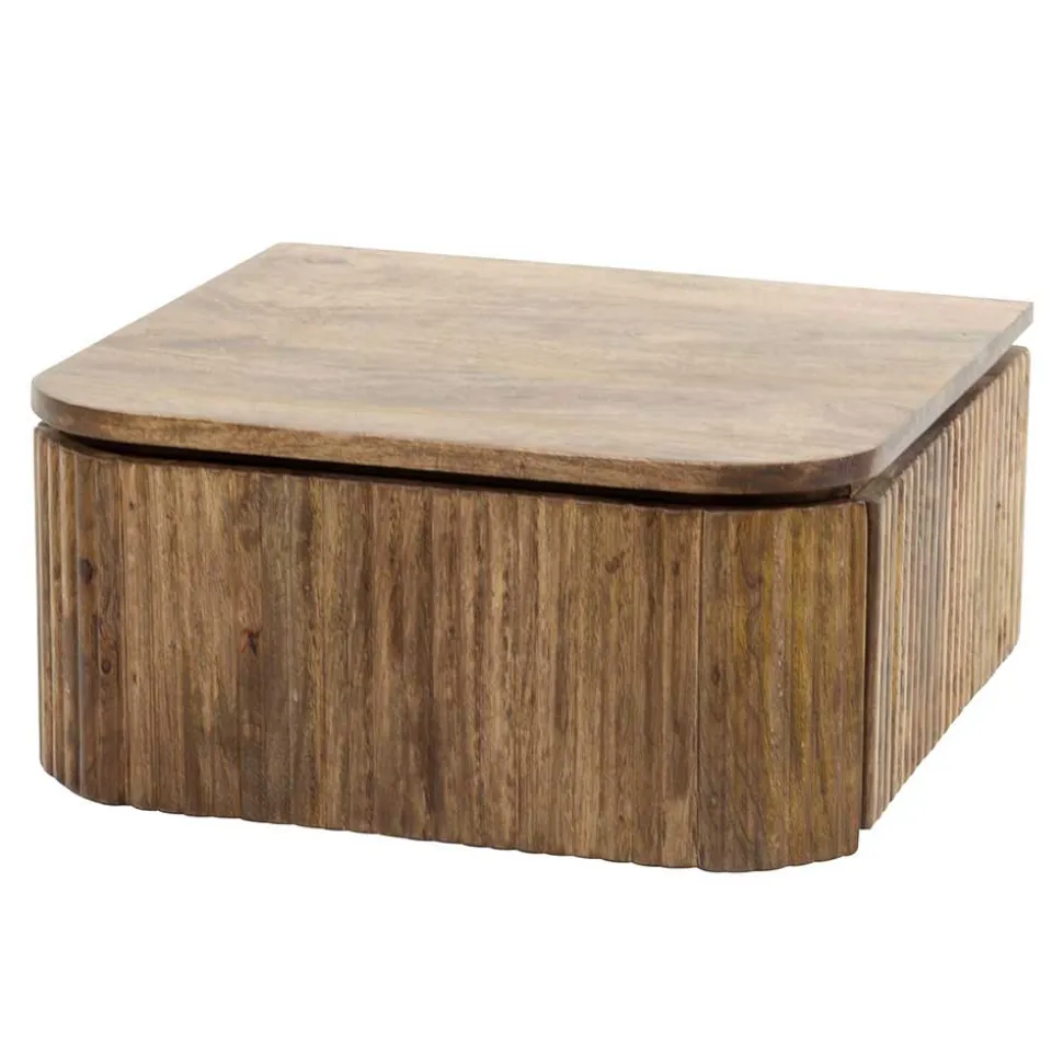 Nachtkonsole für die Wandmontage aus Massivholz - Izunamy